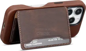 Magsafe Wallet With Privacy Flap for iPhone- Rfid Blocking Leather