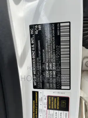 Mercedes-Benz C43 4Matic Sedan AWD (3.0L V6 9AM) 2017 White