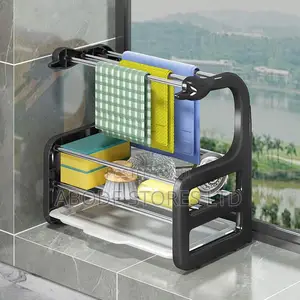 Sponge Holder With Collection Bowl - Sink Caddy Organizer