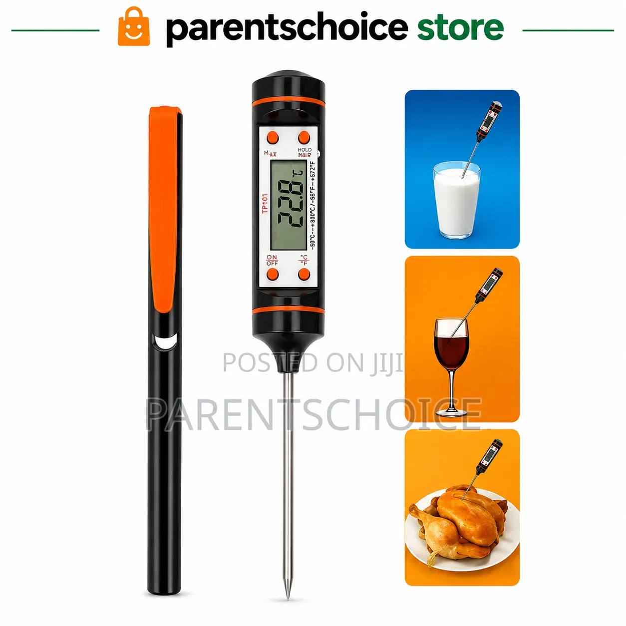 Digital Food Thermometer – Stainless Steel Probe
