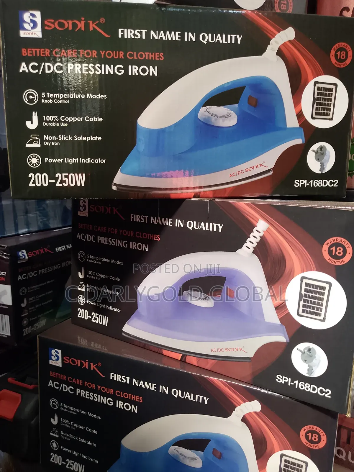 Sonik Ac/ Dc Pressing Iron 200-250w