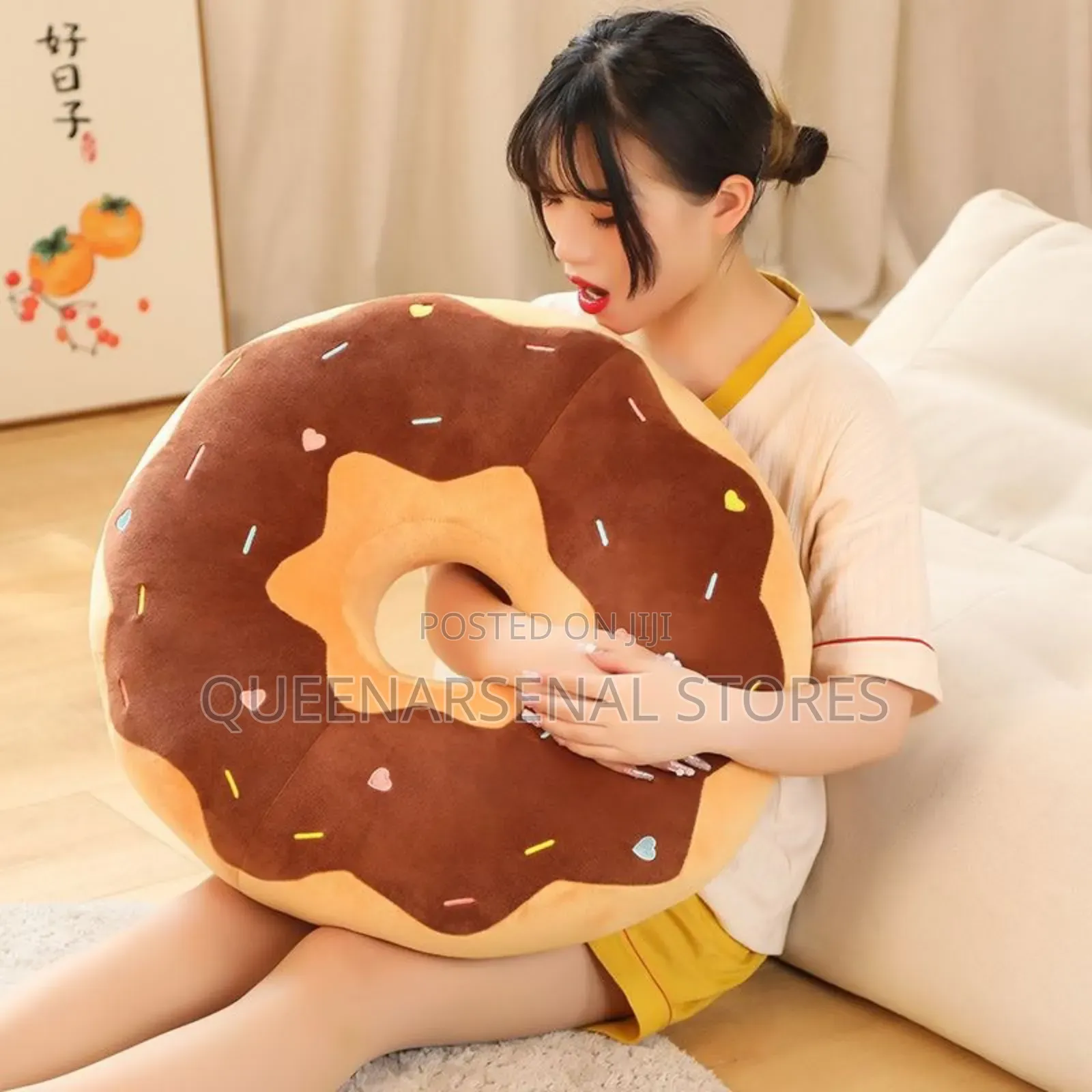 Doughnut Throw Pillow