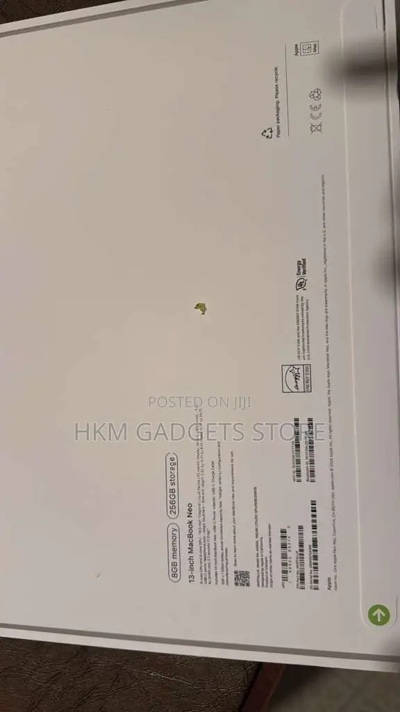 New Laptop Apple MacBook Neo 2026 8GB SSD 256GB