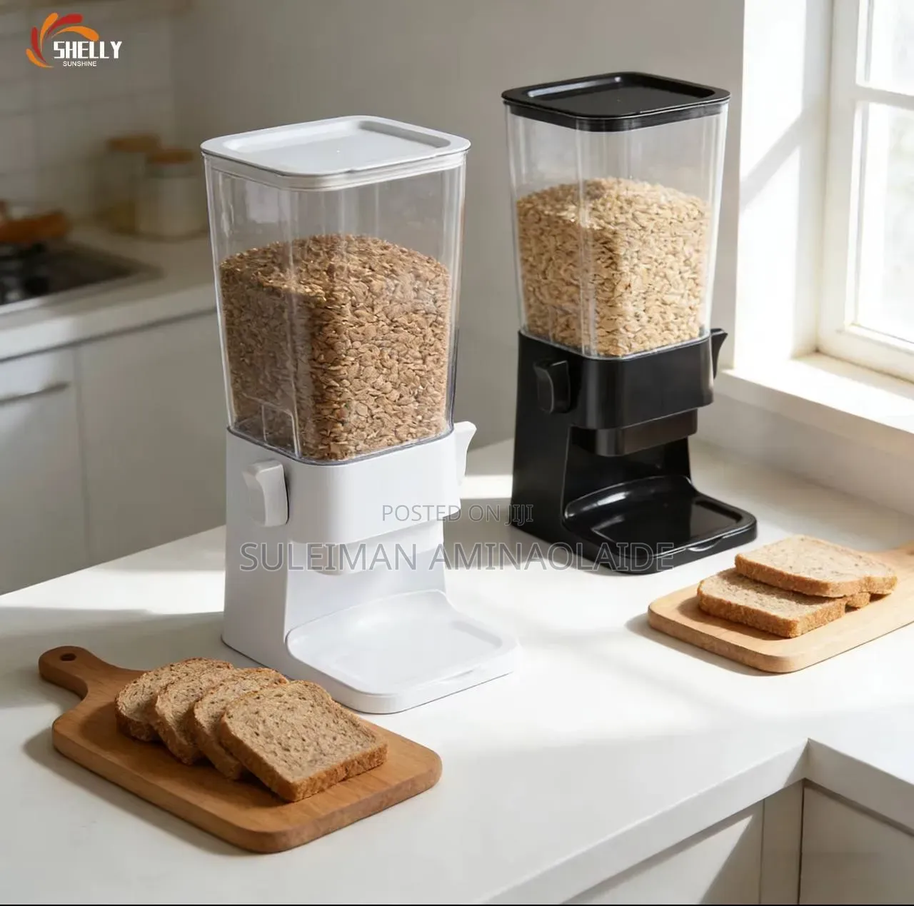 5.5 Tabletop Cereal Dispenser Have Two Colours