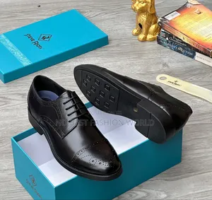 Steve Riots Black Leather Shoe