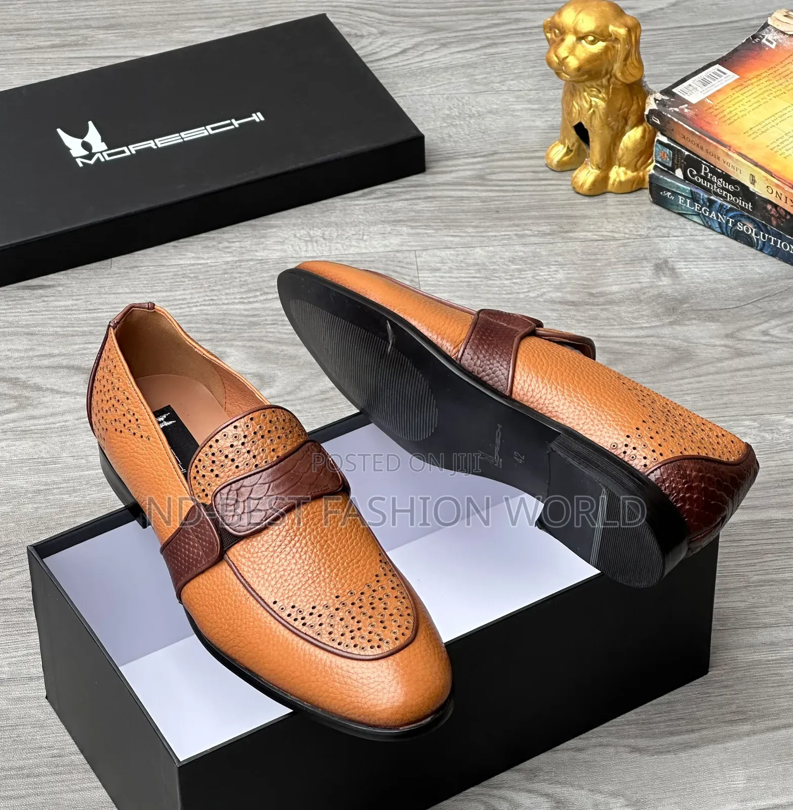 Brown Flat Leather Shoe