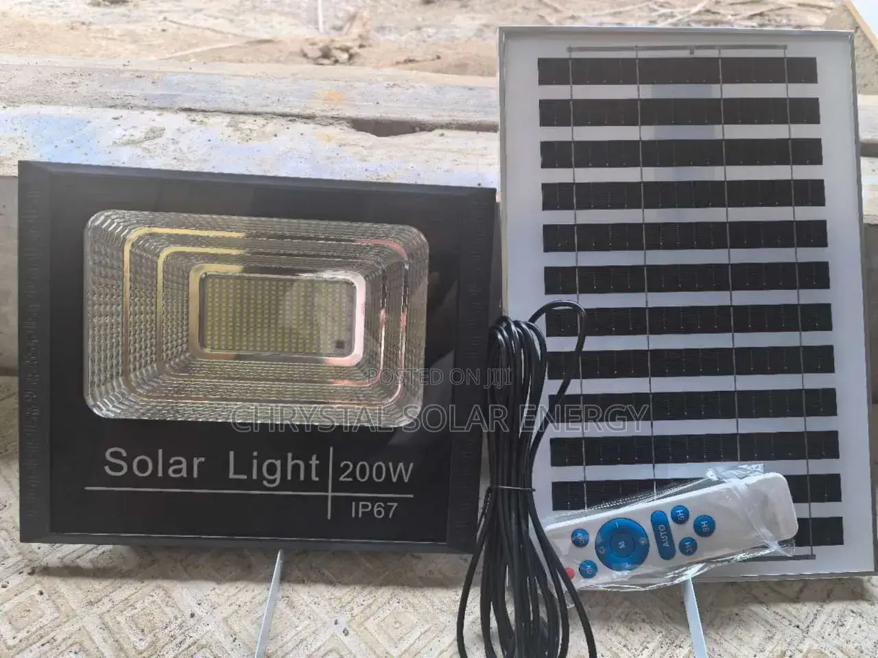 200watts Solar Water Resistance Flood Light With Remote Solar Panel