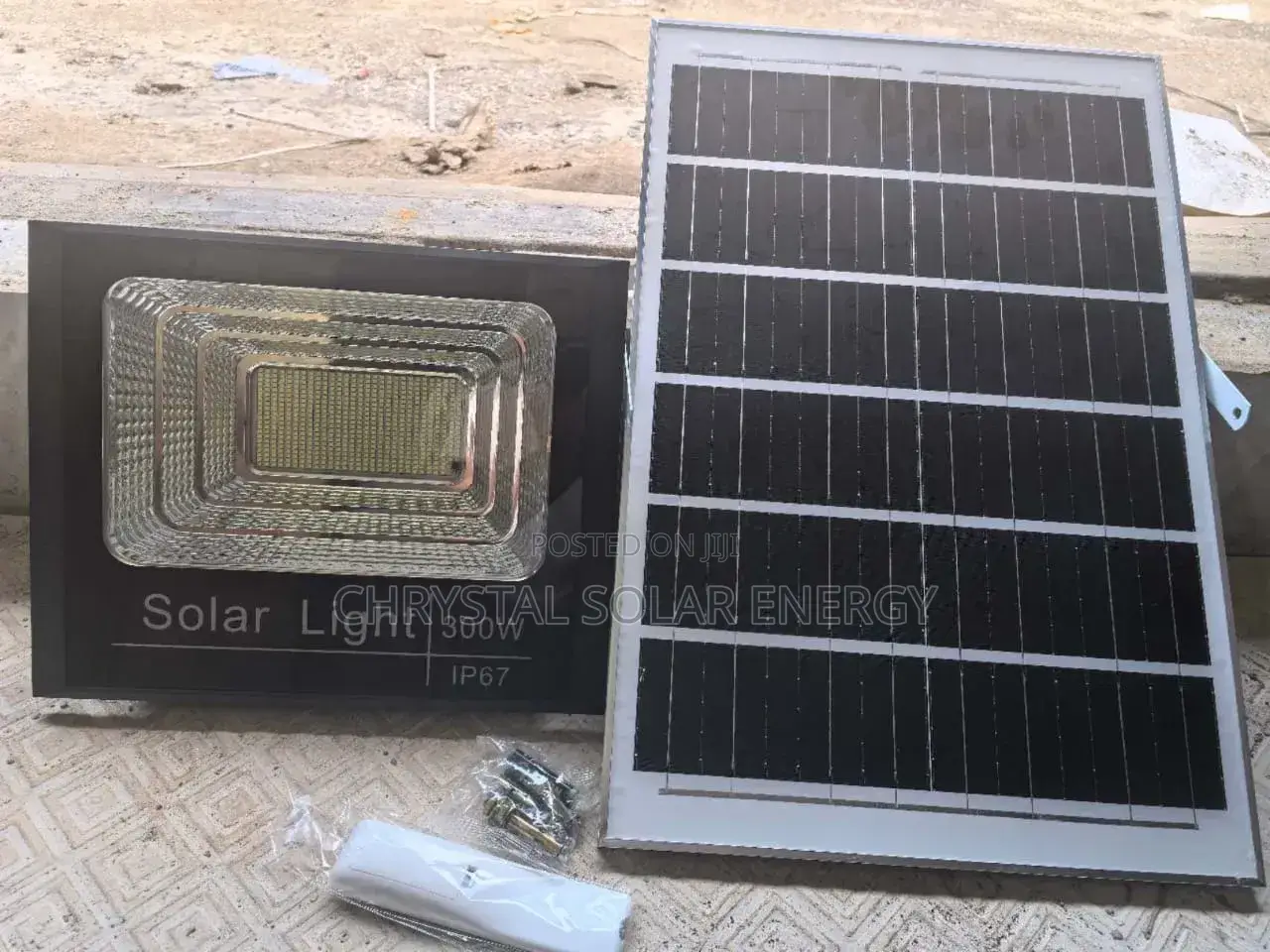 300watts Solar Water Resistance Flood Light With Remote Solar Panel