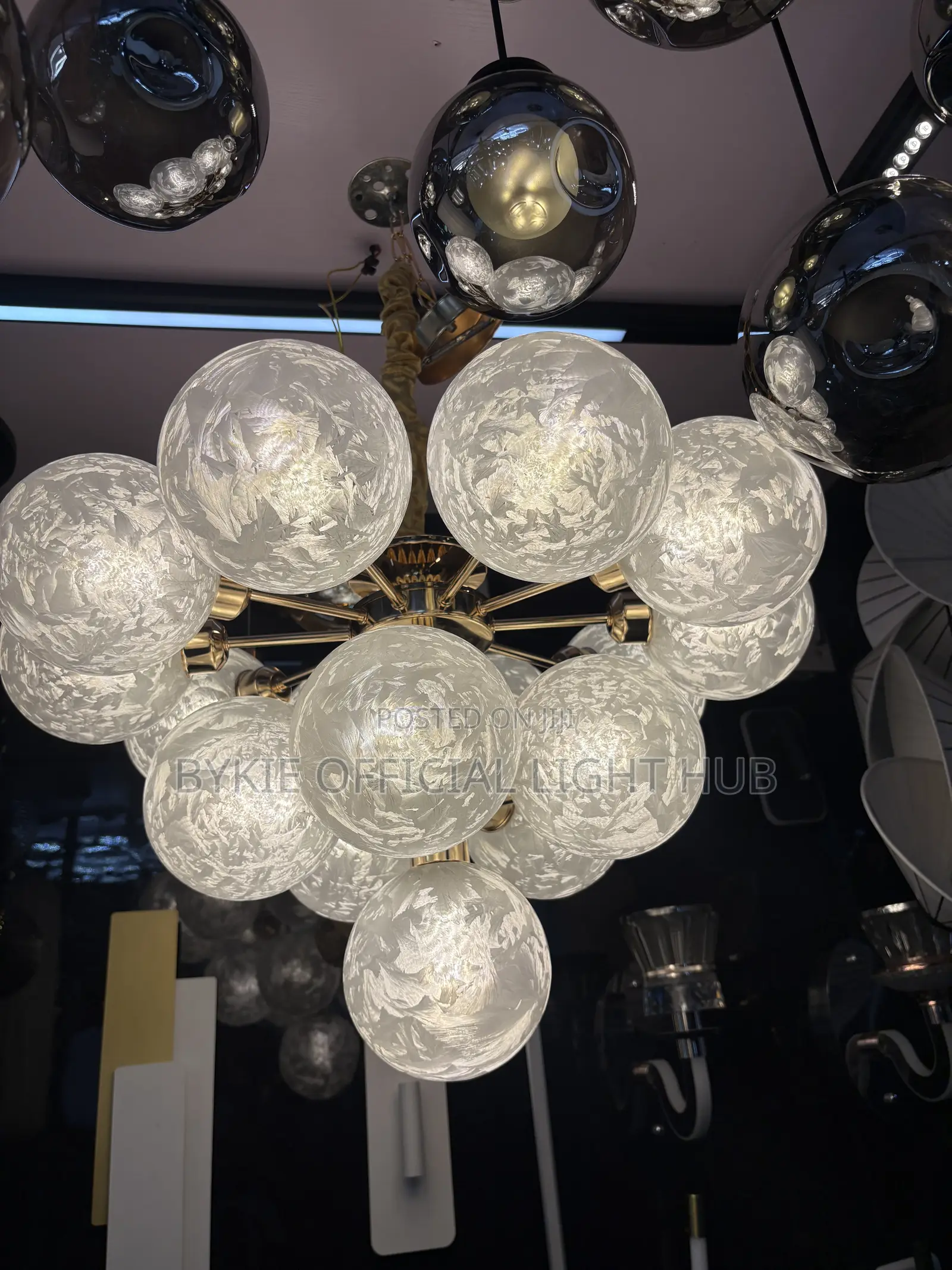 16 Led Bulbs Chandelier