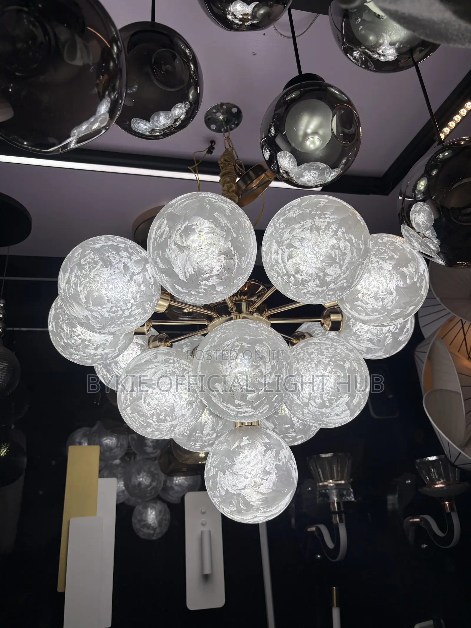 16 Led Bulbs Chandelier