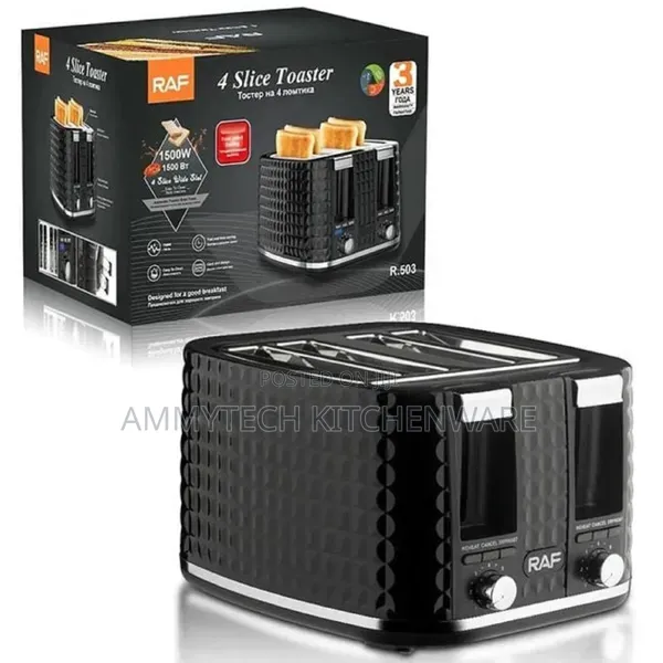 Raf 4 Slice Pop-Up Toaster