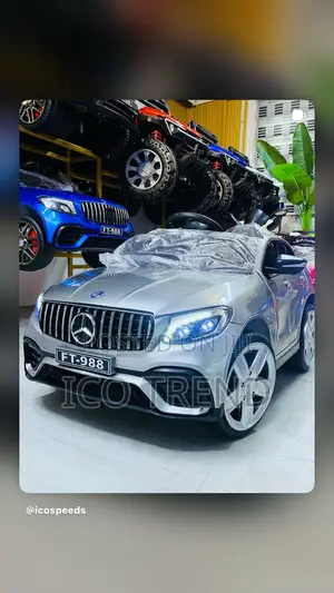 Grey Mercedes Benz for Kids Age 1-6 With Tab, Remote Control, Bluetoot