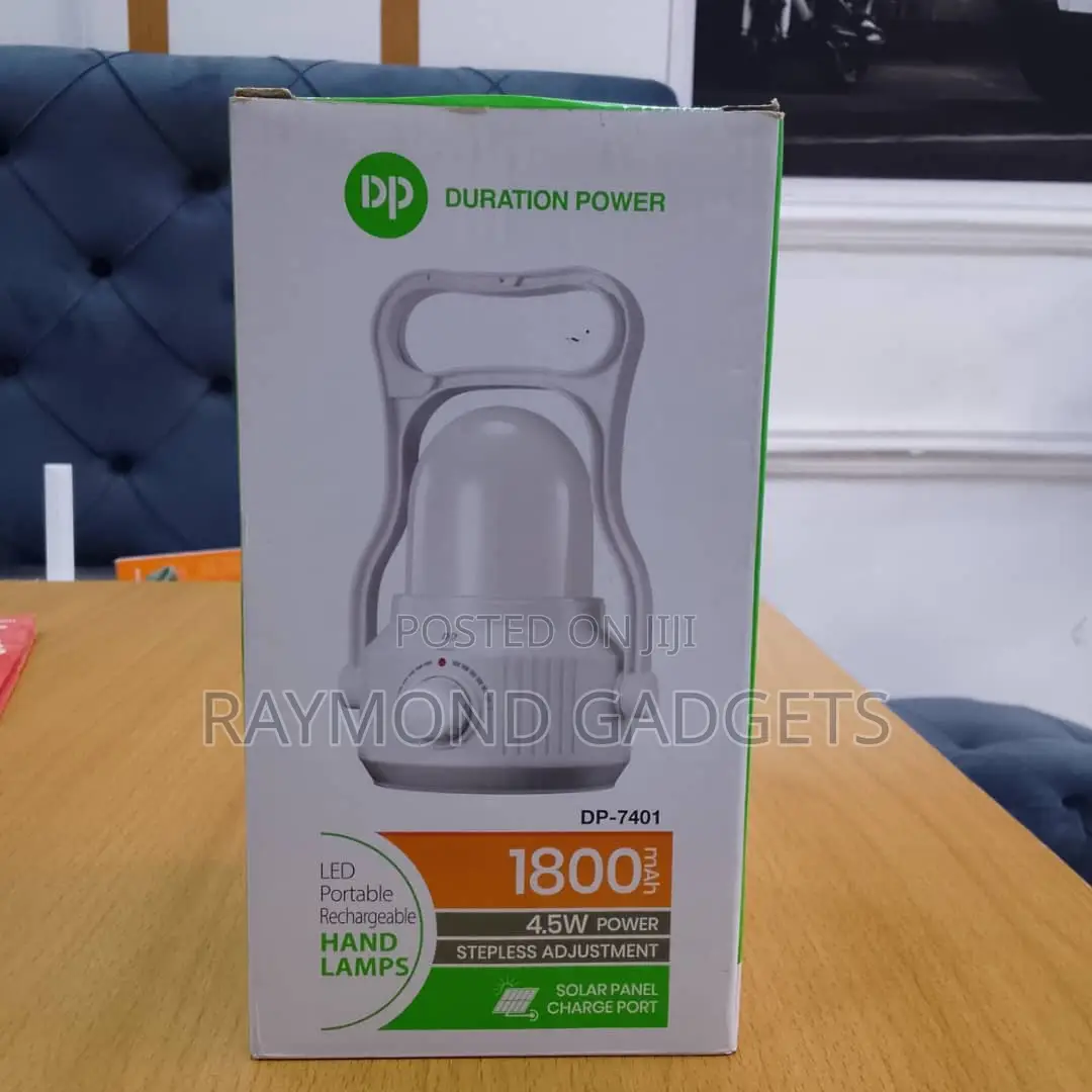 Dp Dp-7401 Rechargeable Led Hand Lamp With Solar Charging