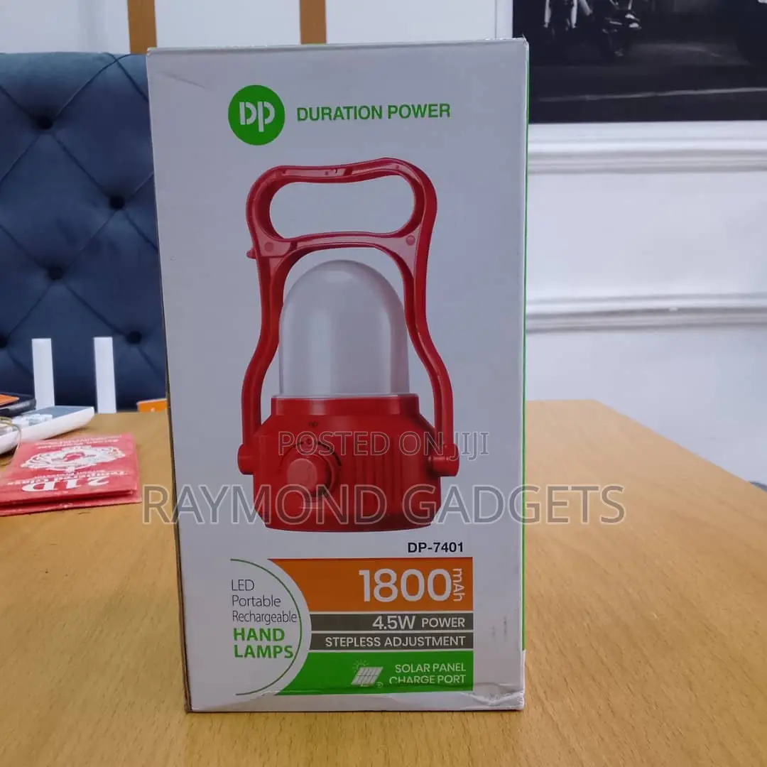 Dp Dp-7401 Rechargeable Led Hand Lamp With Solar Charging