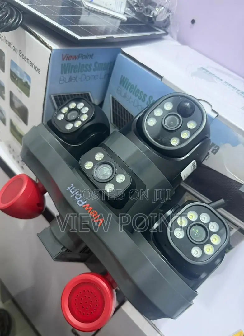 View Point 12mp Triple Vision Camera – 3 Rotating Lenses Smart Alarm