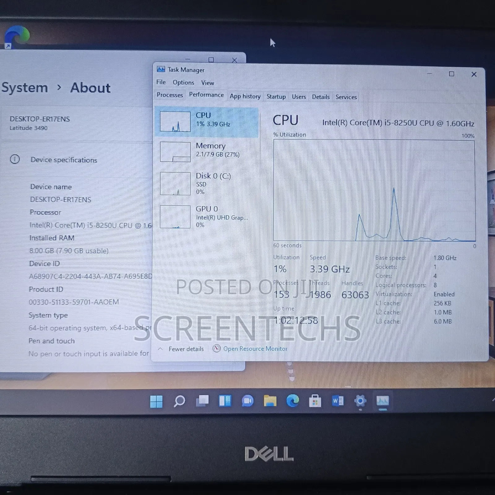 Laptop Dell Latitude 3490 8GB Intel Core i5 SSD 128GB