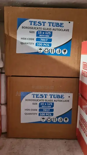Borosilicate Glass Test Tube 15×125 With Rim