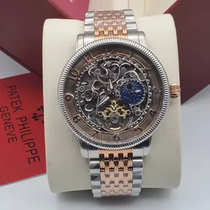 Patek Philippe Inspired Hallow Dial Automatic Chain Watch