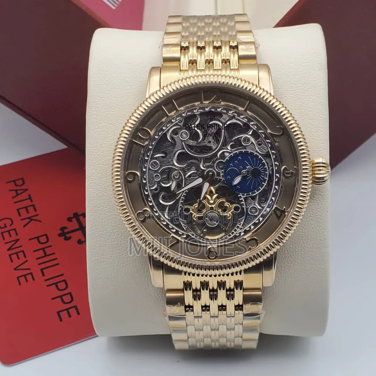 Patek Philippe Inspired Hallow Dial Automatic Chain Watch