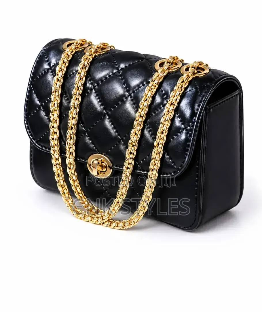 Quilted Chain Flap Bag