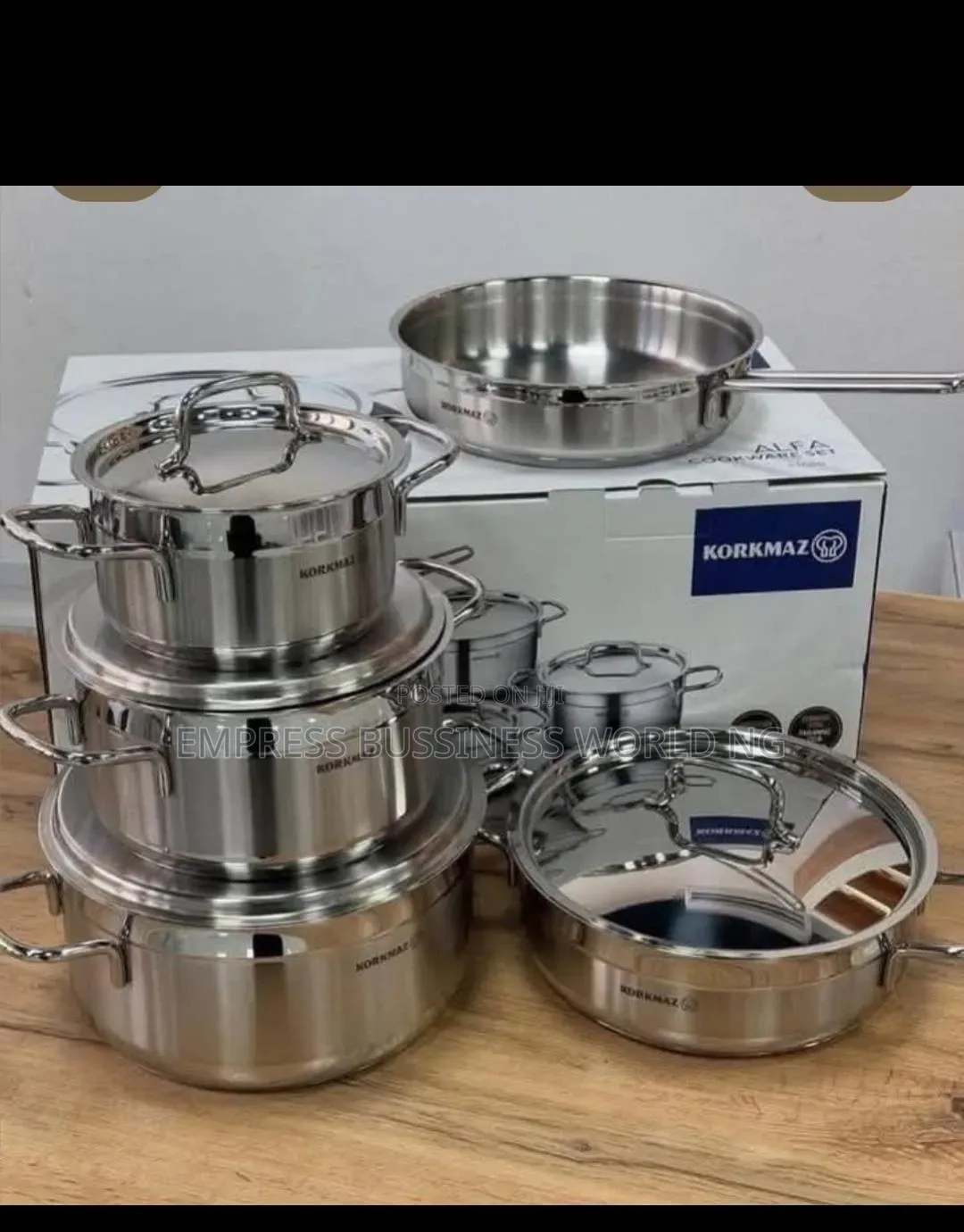 Korkmaz Quality Stainless Induction Pots Set