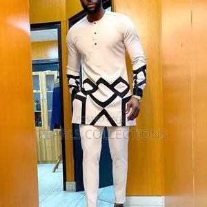 Brown Native 2-Piece Suit for Men