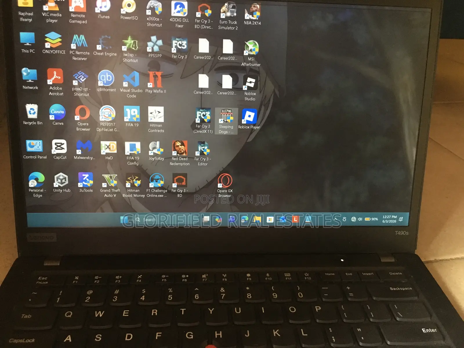Laptop Lenovo ThinkPad T490s 8GB Intel Core i7 SSD 500GB