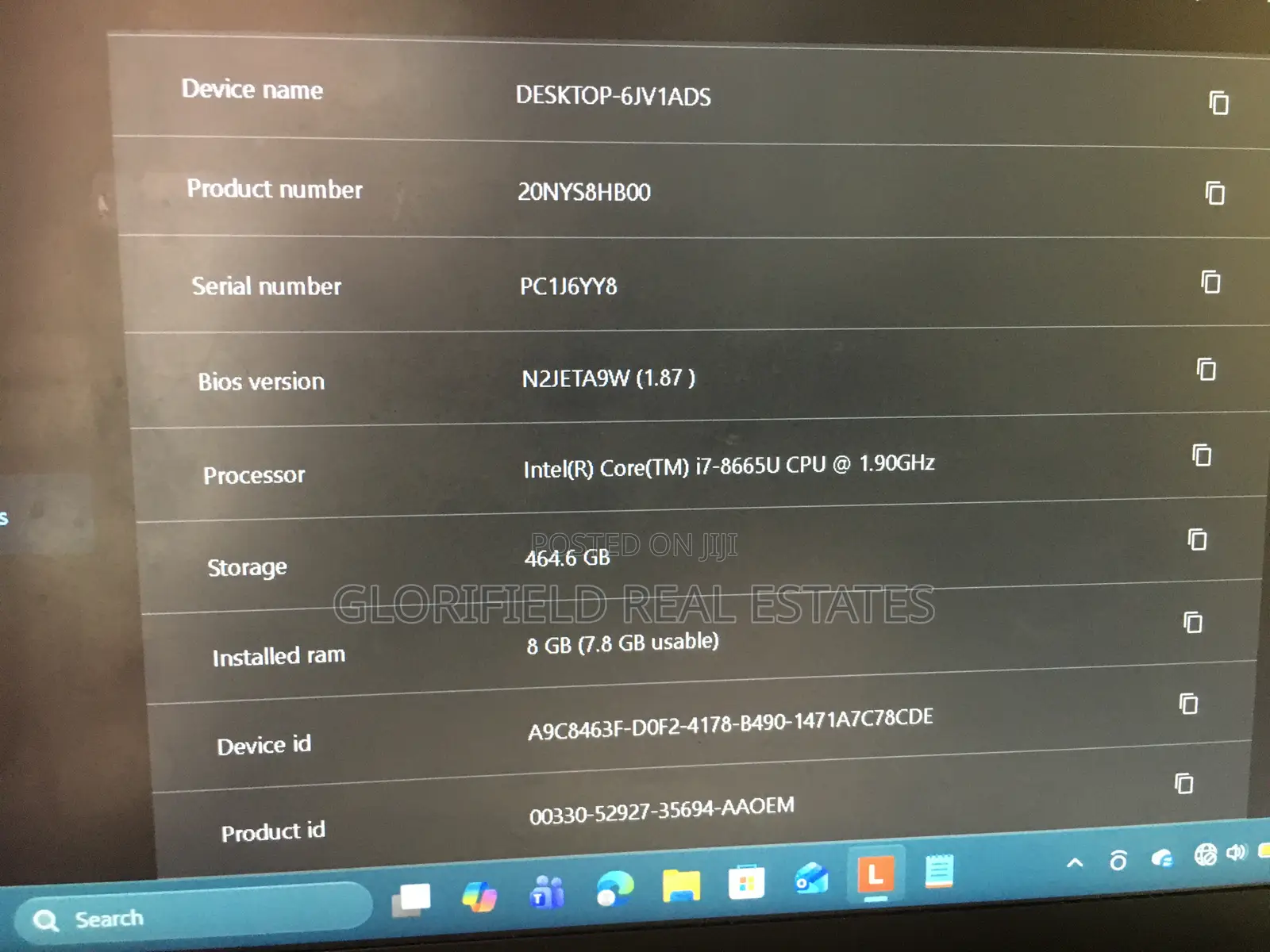 Laptop Lenovo ThinkPad T490s 8GB Intel Core i7 SSD 500GB