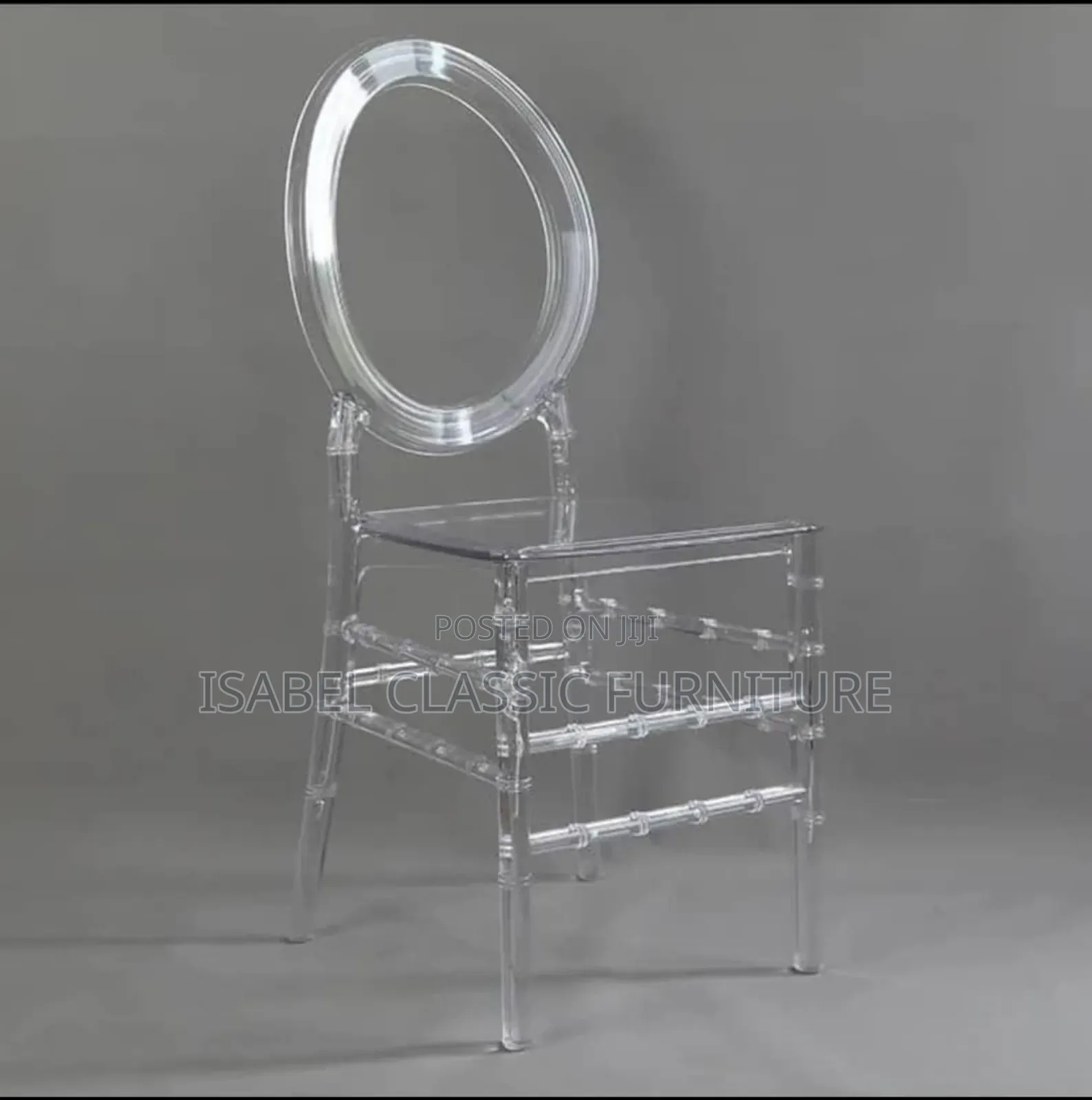Quality Acrylic O Back Transperant Crystal Event Chairs Available Now