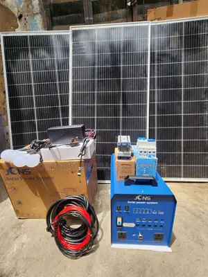 JCNS 1800 Solar Generator With 3unit of 180watts Panel,4bulbs,Adapter