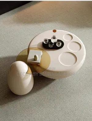 Modern Minimalist Cream Cat Paw Coffee Table