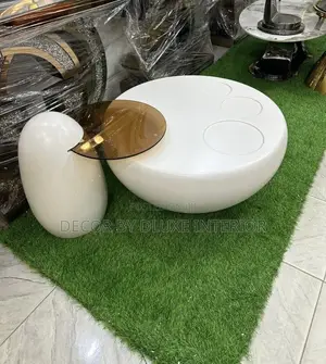 Modern Minimalist Cream Cat Paw Coffee Table