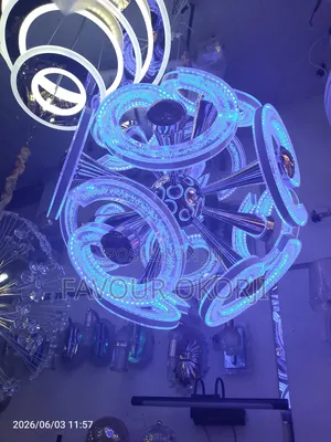 Modern Luxury Led Coiled Chandelier Ceiling Light