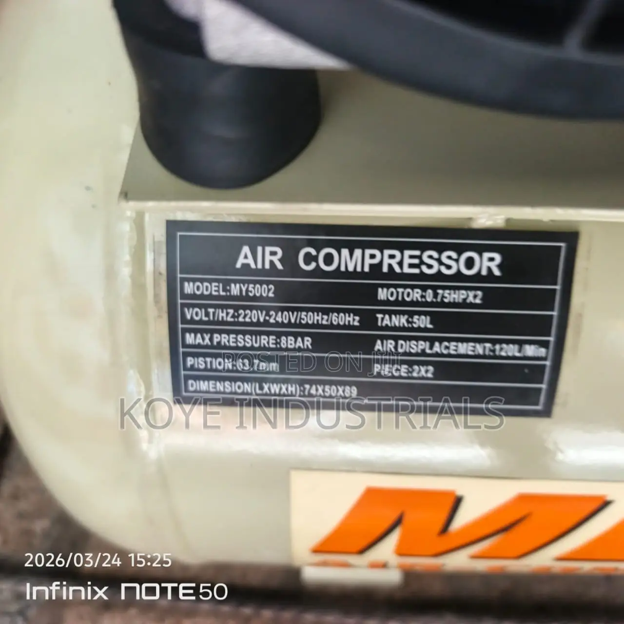 Double Head Air Compressor Machine