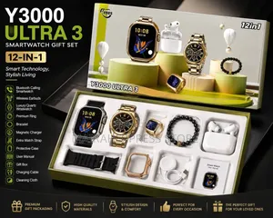 12-in-1 Y3000 Ultra 3 Premium Smartwatch Gift Set HMK
