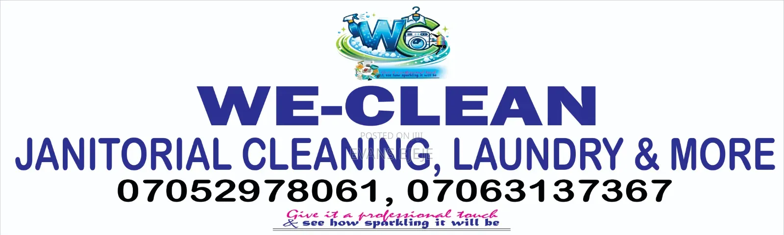 We-Clean Janitorial Cleaning and Laundry Service