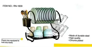 22 Inches Anti Rust Stainless Plate Rack