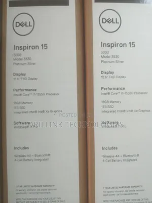 New Laptop Dell Inspiron 15 3531 16GB Intel Core i7 SSD 1T