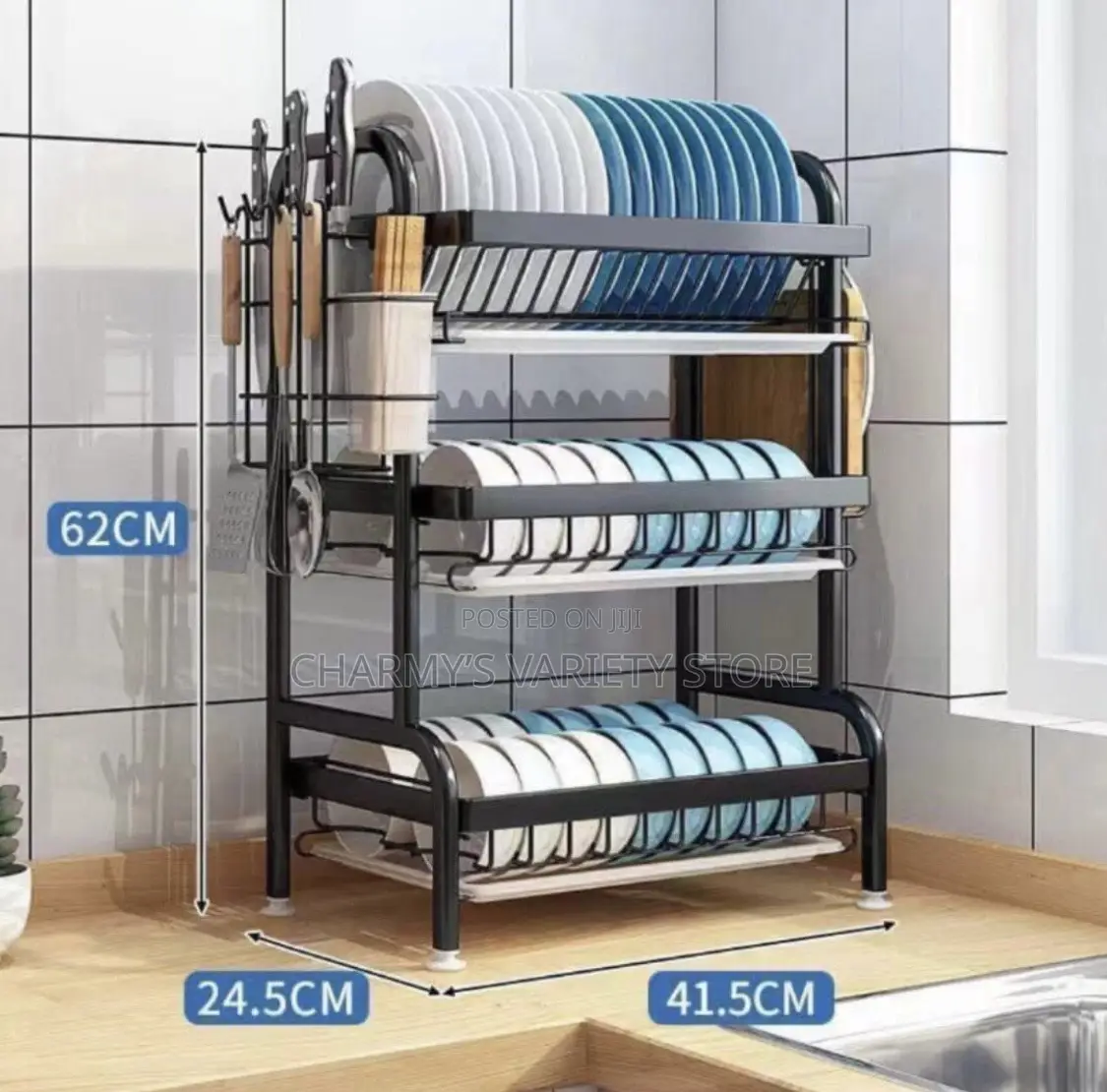 Three Tier Plate Rack