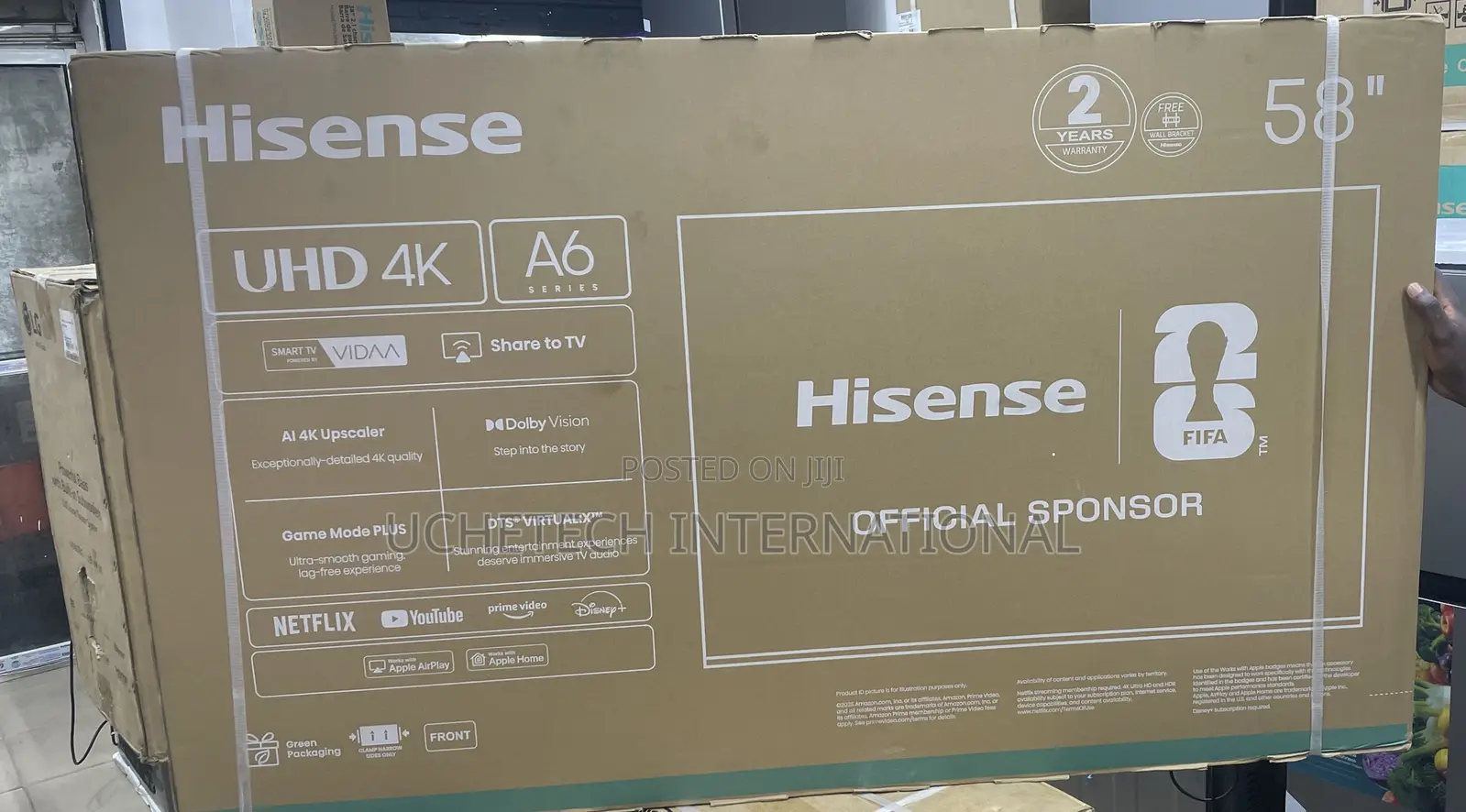 Hisense Smart 58”Uhd 