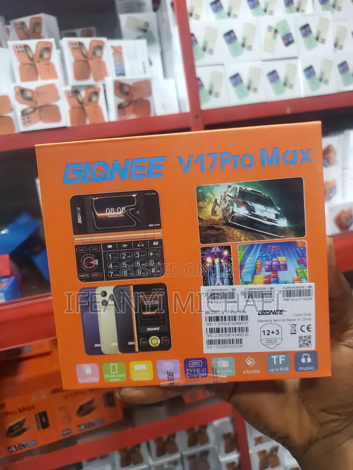 New Gionee Max 32 GB Gold