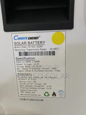 2.5kwh 12v Cworth Lithium Battery