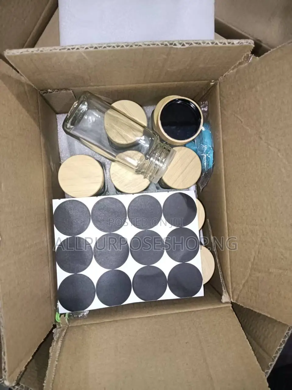 12pcs Glass Spice Bottle