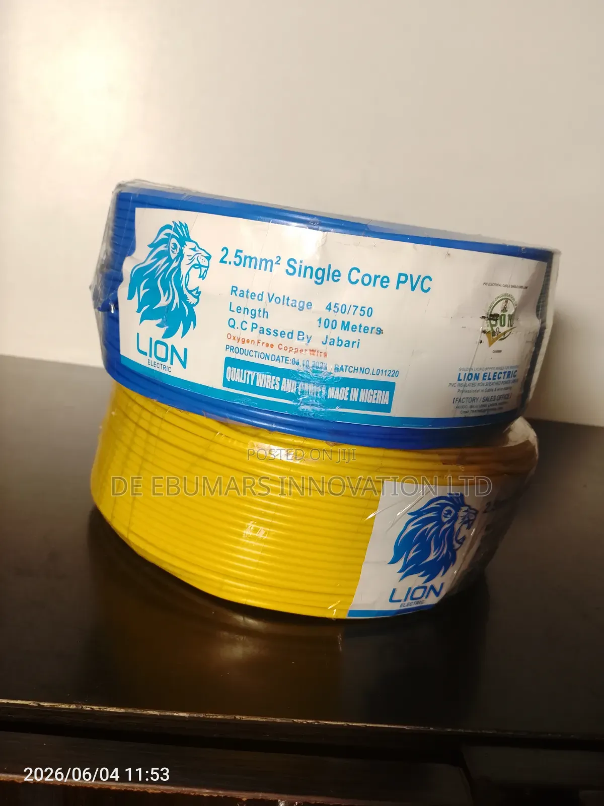 2.5mm2 Single Core PVC