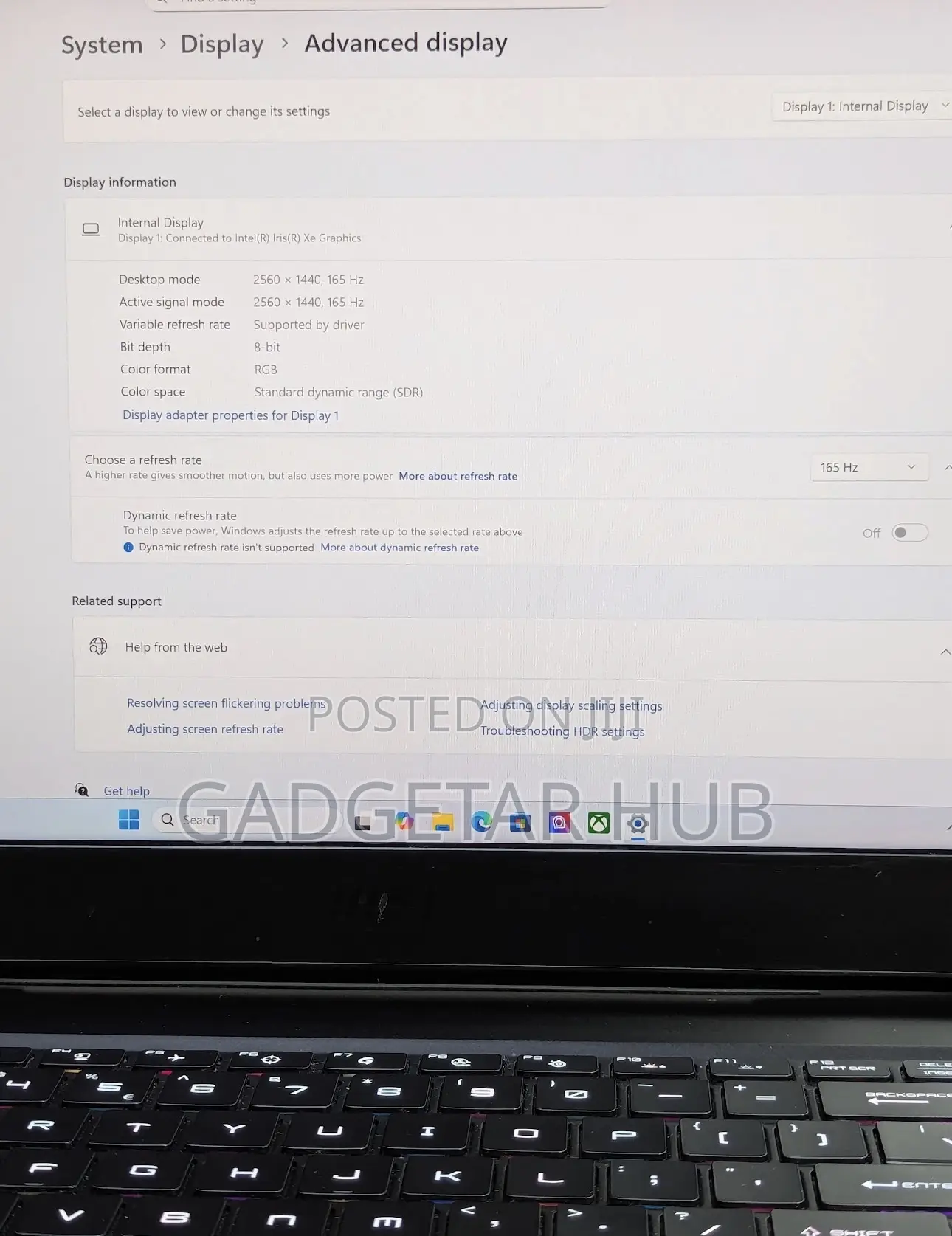 Laptop MSI Vector GP66HX 12UGS 32GB Intel Core i9 SSD 1T