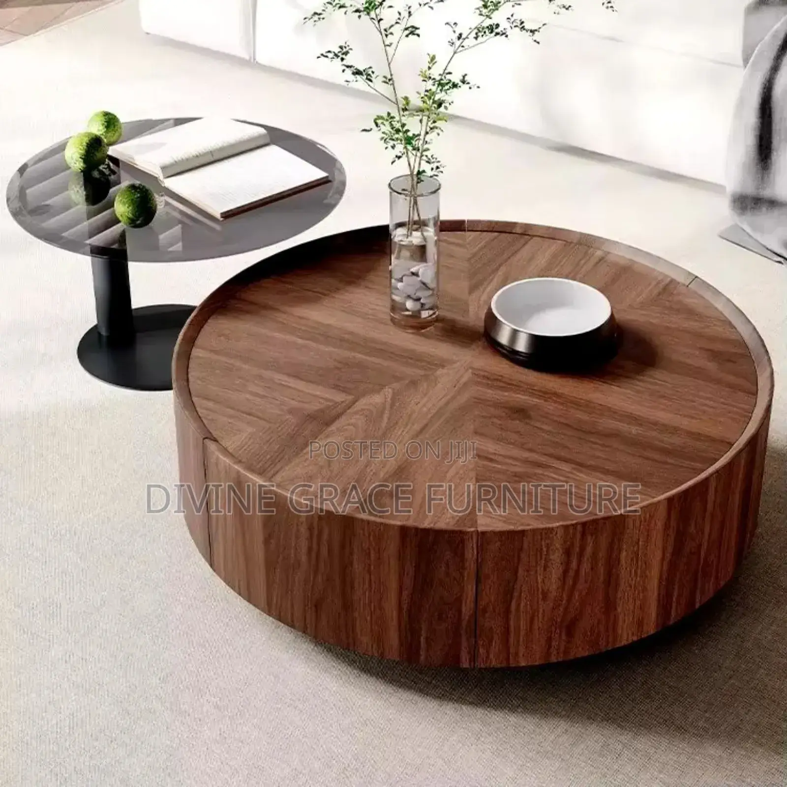  Modern Contemporary Centre Table 2in1