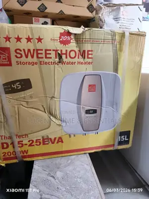 Sweethome 15l Storage Electric Water Heater (D15-25eva)2000w Brand New