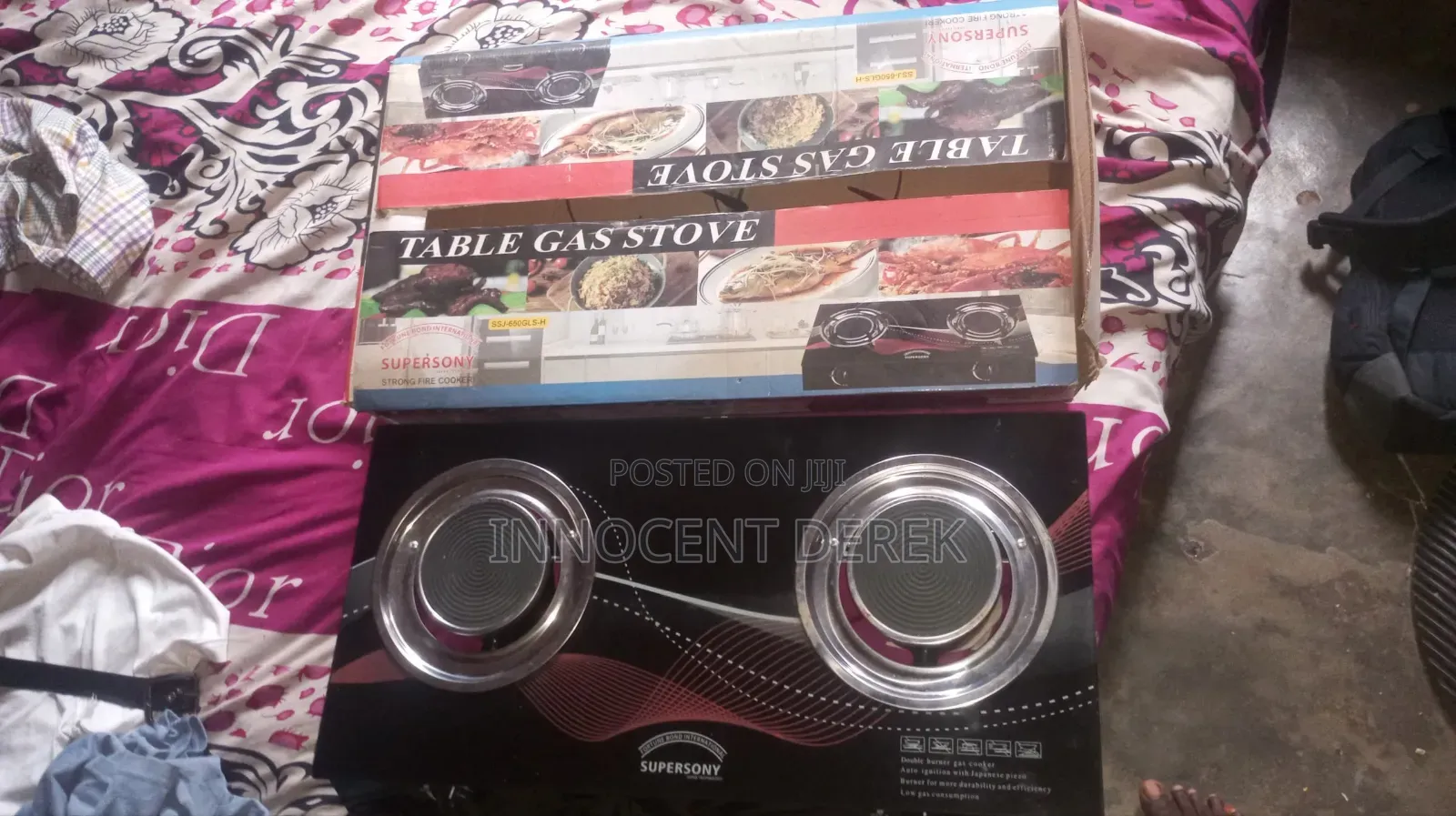 Table Gas Cooker And Cylinder