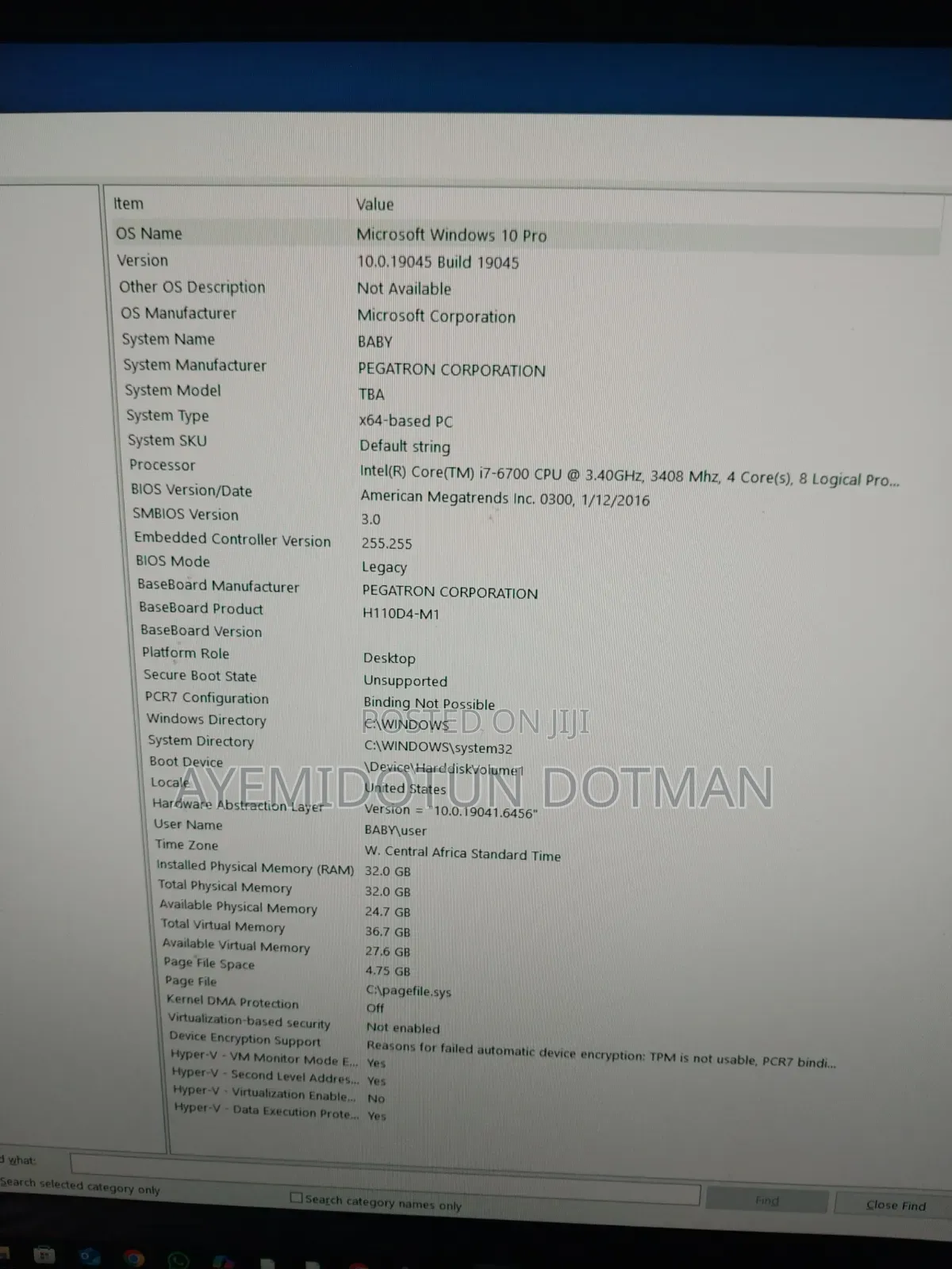 Desktop Computer 32GB Intel Core i7 SSD 1T