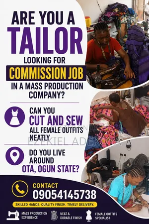 Tailor Job Vacancy